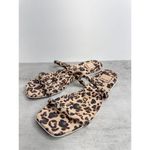 Dolce Vita Sandals Size 7.5 Animal Print Double Strap Flat Sandal Tan Photo 1