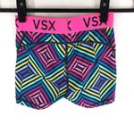 Victoria's Secret VSX  Sport Bike Shorts Geometric Colorful Stretch XS Photo 1