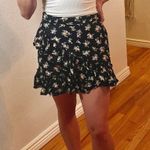 Topshop Floral Ruffle Mini Skirt Photo 0