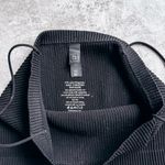 Alya  Black Cropped Spaghetti Strap Ribbed Tank Size XS Photo 1