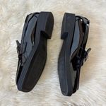 ZARA  Faux Patent Leather Solid Black Chunky Sole Loafers Photo 5