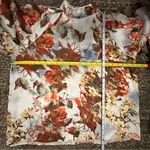 Molly Bracken  Women’s Size S Fall Leaf Printed High Neck Long Sleeve Top Blouse Photo 5