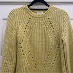 Lucky Brand Light Yellow Cable Knit Sweater size Medium Photo 1