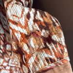 SOUTHERN LADY Rust & Brown Ikat Print Quilted Jacket Size 10 Photo 3