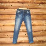 Rock Revival  Remix Vintage Blue Mid Rise Skinny Jeans Photo 3