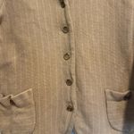 Vintage 40s Womens Dalton Turners Virgin Cashmere Brass Button Cardigan Sweater. Tan Size XS Photo 9