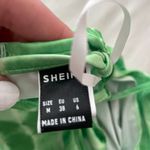 SheIn Green Tie Dye Lace Up Back Cami Top Photo 2