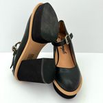 Free People  Black Leather Maggie MJ Mary Jane Platform Women’s 38 NEW Photo 7