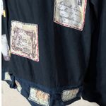 Vintage Country Wear Petite Casuals Black Postcard Paris Shirt Jacket P/M Size undefined Photo 2
