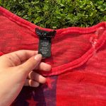 VTG Cropped Dolman Star Sweater Red Size M Photo 2