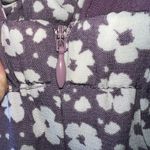 Blue Blush  Violet Purple White Floral Strapless Shorts Romper Tie Front Size L Photo 7