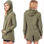 James Perse  Military Green Cotton Twill Parka Size S Photo 1