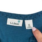 L.L.Bean  Green Printed Long Sleeve Popover Shirt Sz XL Photo 1