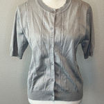 Urban Coco Cable Knit Cardigan Gray Size Medium Photo 0