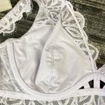 Victoria's Secret PINK Victoria’s Secret Lavender Unlined Underwire Lace Bra M Photo 2