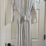 Barefoot Dreams NWT  Luxe Milk Jersey Duster Robe Pearl White Size S/M Photo 3