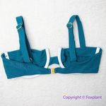 Aila Blue NEW Free People Cuba bikini Top - Teal Rib, size M Photo 9