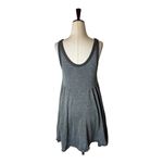 Free People  Beach Dress Womens Small Silver Metallic Cruise Town Tank‎ Mini Photo 4