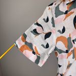 Rachel Zoe Linen Shirt Dress Sz S Short Sleeve Button Front Casual Lightweight Photo 6