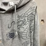The Vintage Shop Vintage Y2K Chinese Dragon Grunge Graphic Wraparound Oversized Hoodie XXL 2XL Photo 1