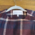 Cupcakes & Cashmere Plaid Window Pane Midi Wool Winter Holiday Blue Burgundy XS Photo 4