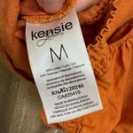Kensie  Jeans Orange Linen Blend Cropped Cami Tank Medium NWT Photo 3