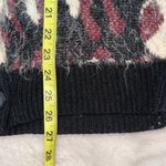 BP Black & Cream Eyelash Leopard Print Oversized Sweater Cardigan Photo 7