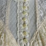Gunne Sax Vintage 70s Ethereal Dainty Edwardian Prairie Lace Blouse Size Medium Photo 6