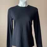 H&M | Black Crewneck Slim Fit Long Sleeve T-shirt Sz S Photo 0