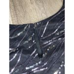 Alex Evenings Womens Top 2X Black Sequin Embellished Chiffon Blouse $149 Photo 9