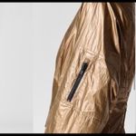 Carbon 38 Gold Crinkle Track Jacket Lace Back XS Photo 5