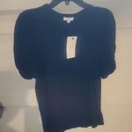 ALC Frank A.L.C. Black Puff Sleeve Kati Black Tee Size S $135 Photo 0