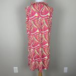 Lulu B Dress Womens XL Pink Colorful Psychedelic Ruffle Neck UPF50 Beach Travel Photo 5