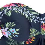 Kona Sol ™ Black Tropical Print top Photo 5