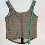 Frederick's of Hollywood Corset Bustier Sexy Top Lace Mesh Medium Black Y2K Vtg Photo 8