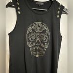 Generation Love Black Skull Tank 100% Pima Cotton Edgy Graphic Size Medium Photo 5