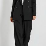 Anthropologie MAEVE x  Double-Breasted Oversized Blazer, Black, 0 (US) Photo 2