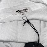 LAmade Andria Gauze Women’s Long Sleeve Tie Waist Button Front Shirt Dress White Size M Photo 9