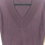 Eileen Fisher Maroon Knit Sweater Silky Tencel V-Neck Boxy Lightweight Photo 4