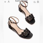 Kate Spade Daisy floral leather mid sandals SZ 7B Photo 4