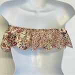 Victoria's Secret Victoria Secret Strapless Ruffle Flounce Bandeau Floral Bralette Bra Size XS NEW Photo 3