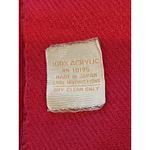 Pink Scarf Womens One Size Fringe Acrylic Made In Japan Cozy Winter Wrap Photo 3