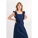 Molly Bracken RUFFLED SQUARE NECKLINE LONG DRESS Photo 1