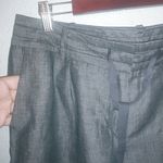 Talbots 12P 33x30 Linen Blend Black White Gray Dress Pants Workwear Petite Photo 3