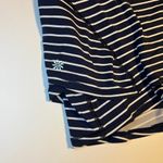 Athleta  Stealth Skort‎ Navy Blue White Striped Size Large Athletic Skirt Shorts Photo 6