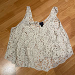 Daytrip  Cream Lace Tank Top Photo 0