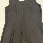 Tiki classics sz6 black w/Palm tree boarder 100% silk sleeveless sheath EUC Size 6 Photo 4