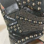 Miss Sixty Sade Black Leather Studs and Jeweled Slingback Size 38 Photo 11