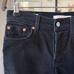 Levi's Levi’s Wedgie Straight Black Corduroy Jeans Pants Button Fly $98 25 x 26 Photo 3