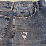 AGOLDE Blue Distressed Mini Skirt Photo 11